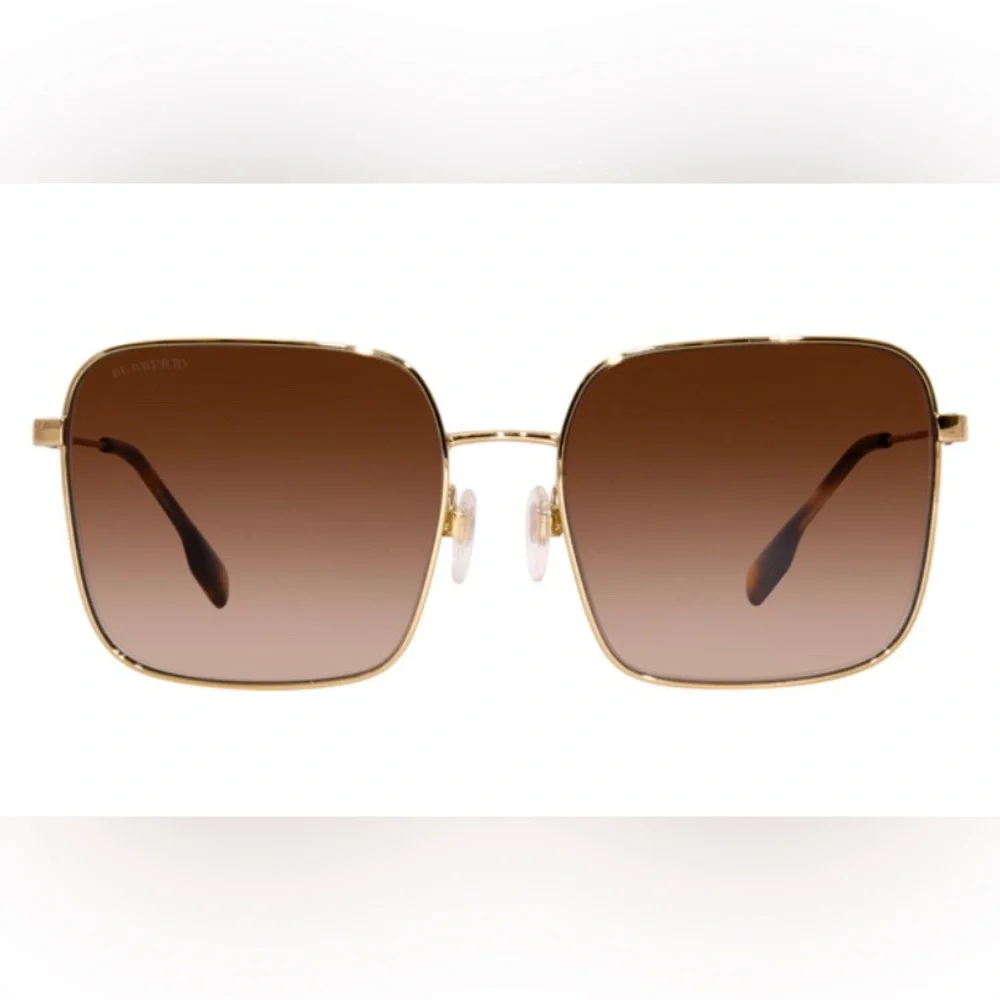 Burberry Sunglasses Women's Jude BE3119 Light Gold/Grey Gradient 58-17mm READ - Picture 2 of 15